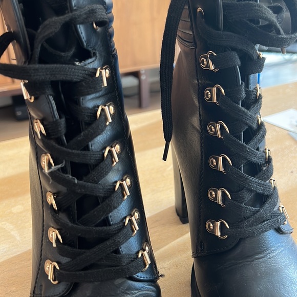 Platform lace up booties - Picture 4 of 5